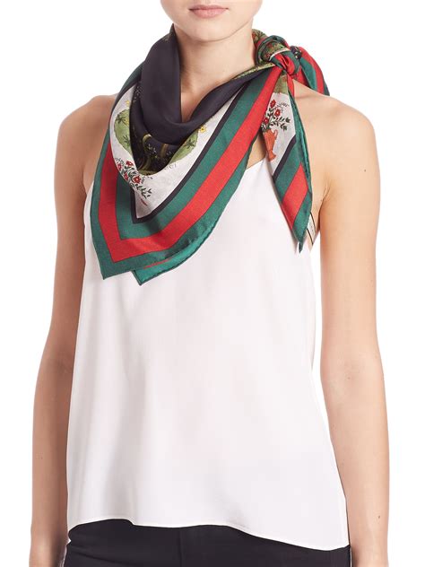 100 silk gucci scarf|gucci silk scarf sale.